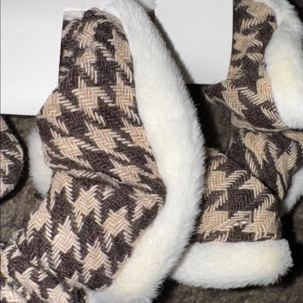 Stylish‎ Houndstooth and Plaid Hair Scrunchies